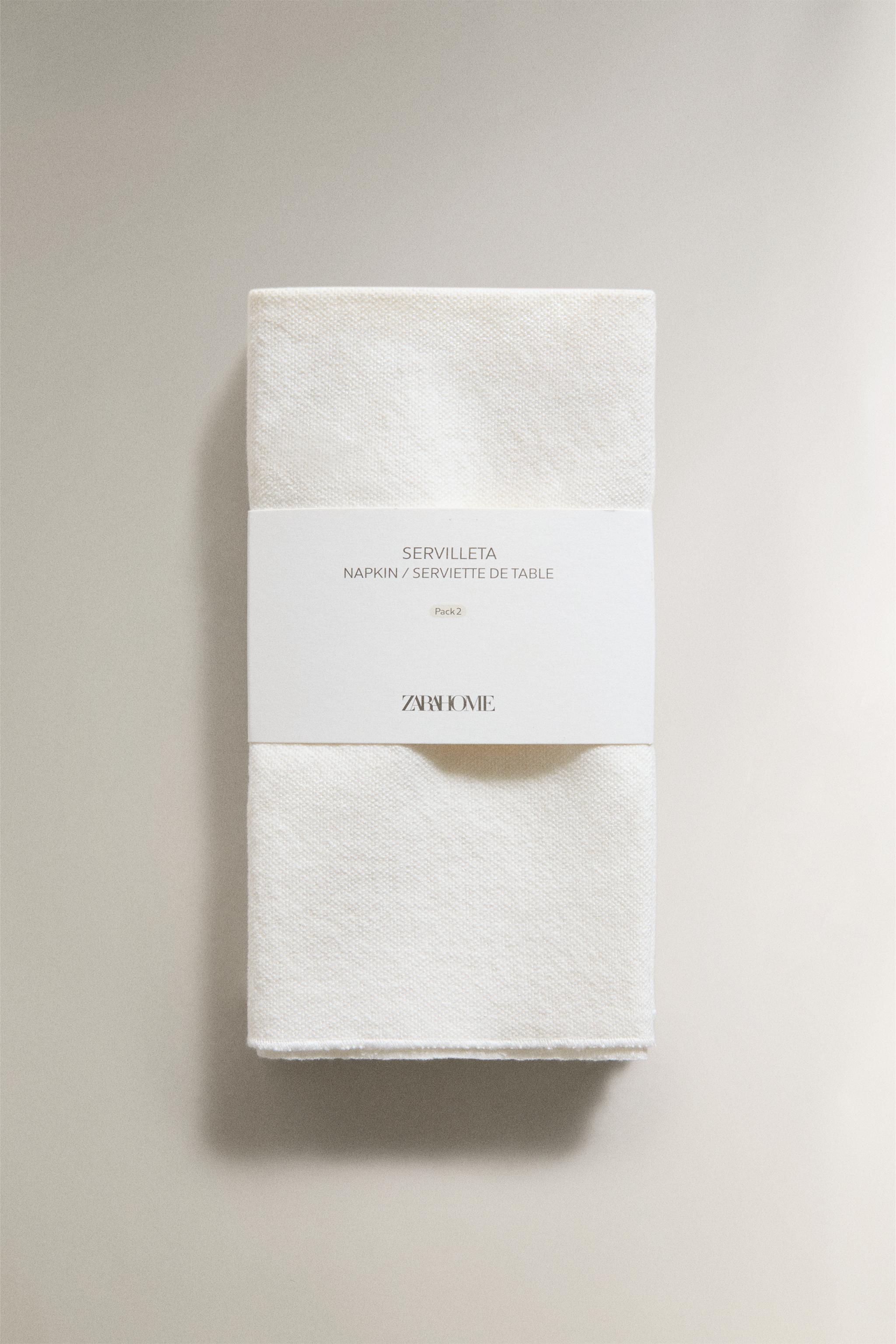 COARSE COTTON NAPKINS (PACK OF 2)